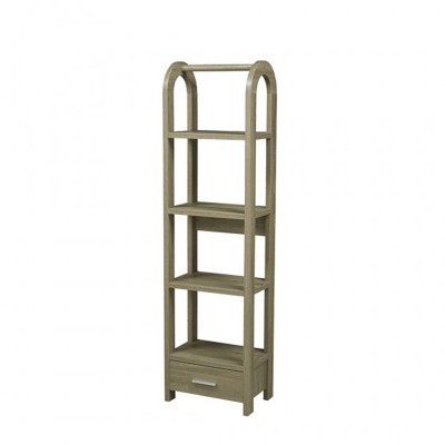 DISPLAY SHELF DARK TAUPE